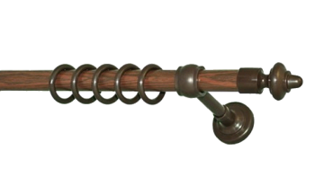 картинка трубчастий пластик, 1.60 м, Горіх от магазина Карнизы